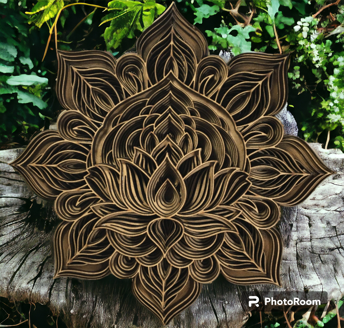 Mandala Flor de Lótus Multicamadas