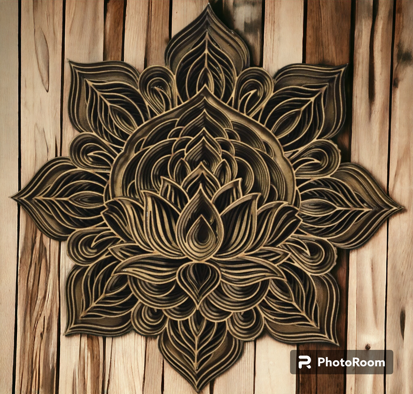 Mandala Flor de Lótus Multicamadas