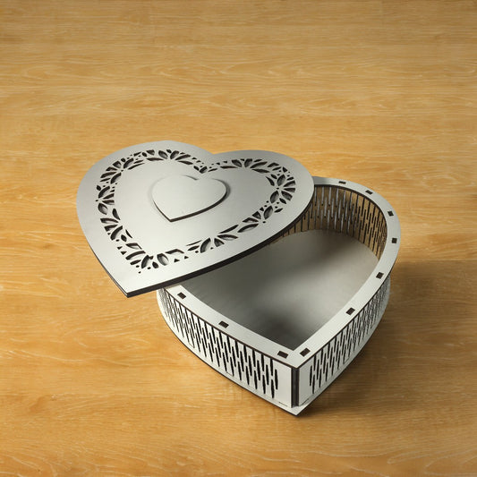 Caixa Coração Branca